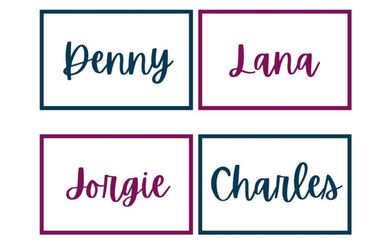 Free Printable Customizable Name Tag Templates Canva