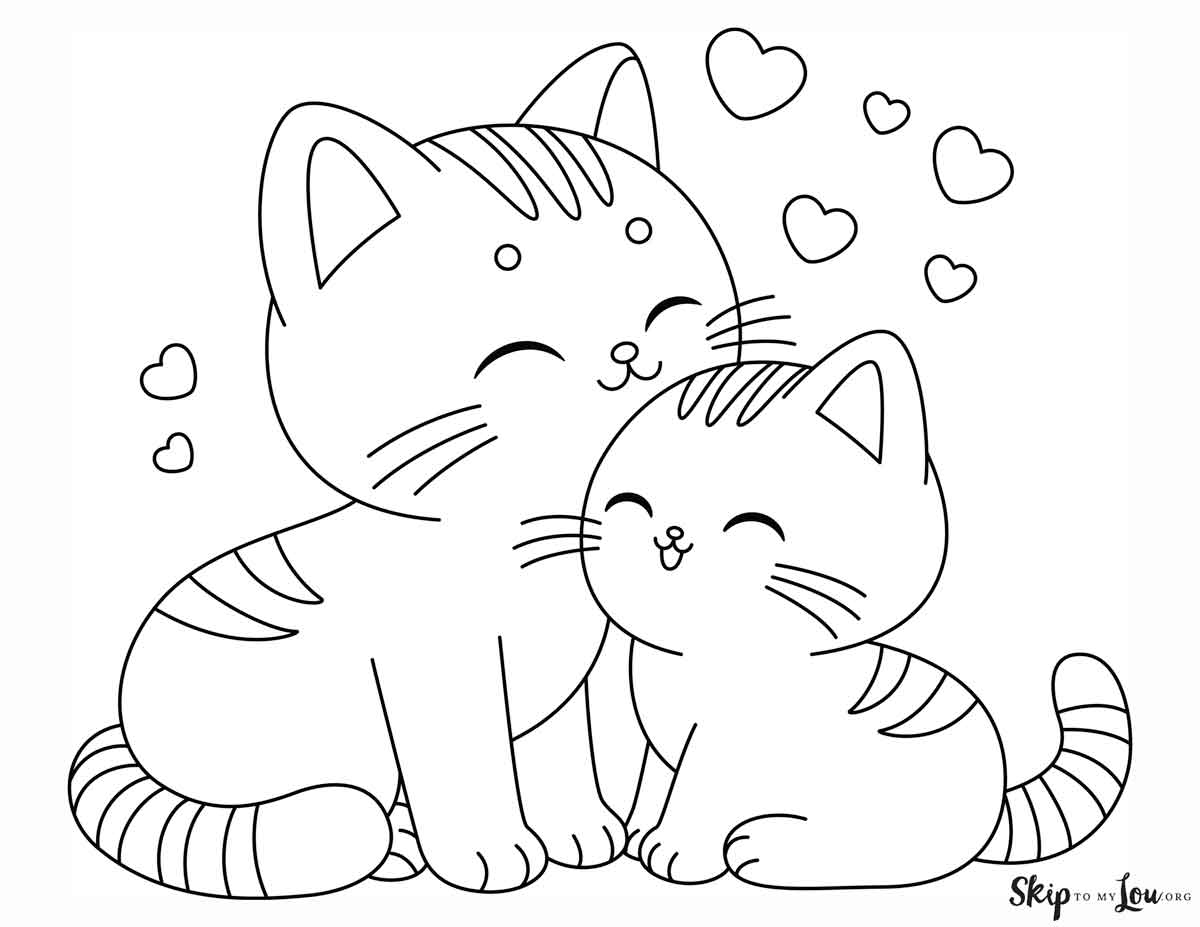 kitty coloring pages printable