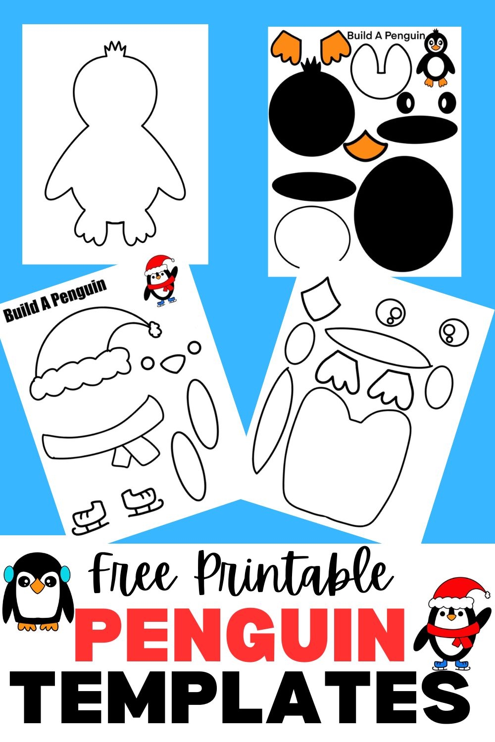 penguin template printable
