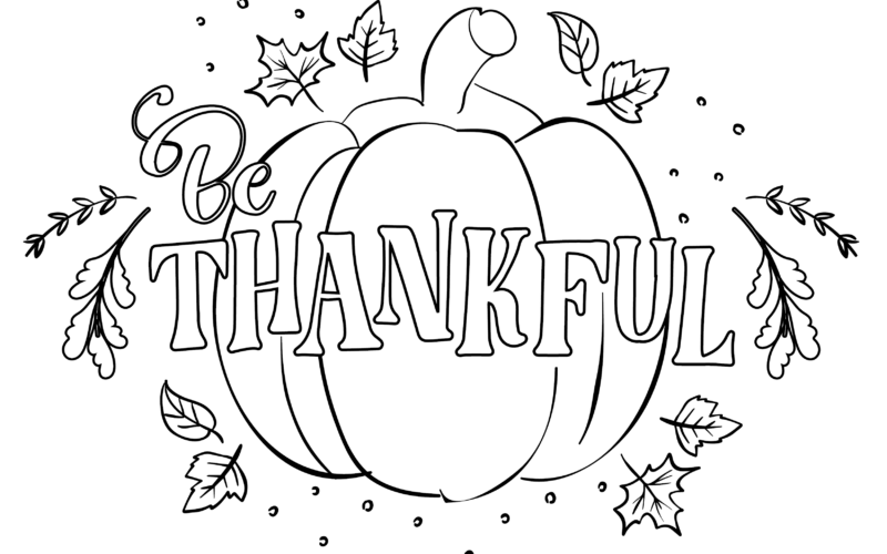 Free Printable Day Of Thanks Coloring Place Mats SignUp