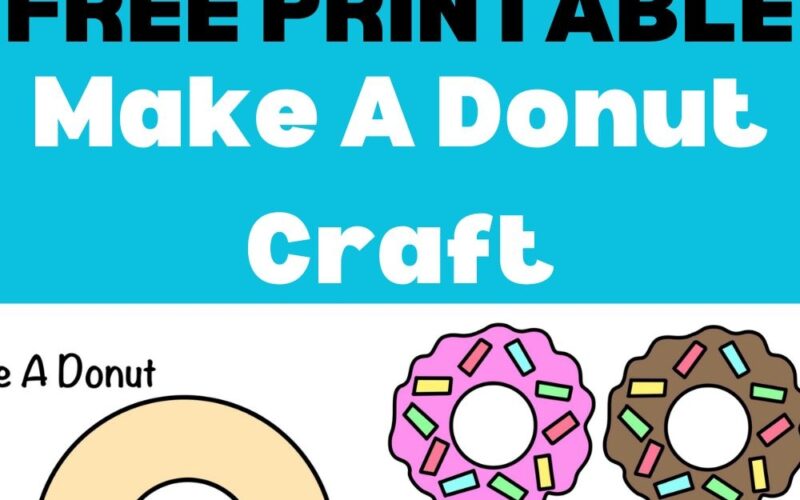 Free Printable Donut Craft Template