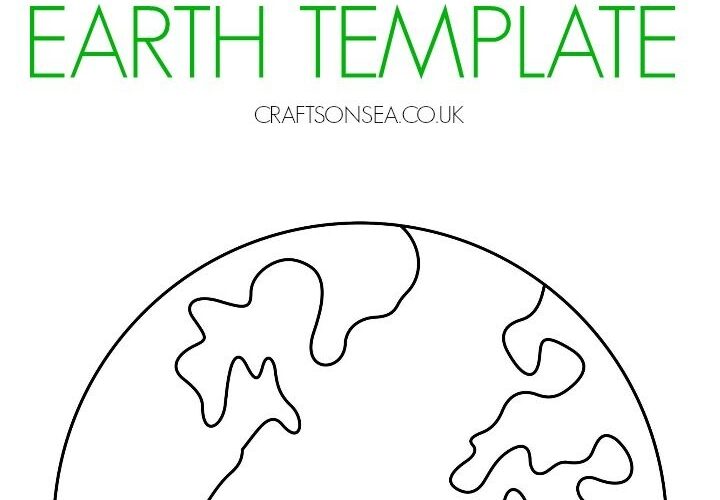 Free Printable Earth Template Perfect For Kids Crafts
