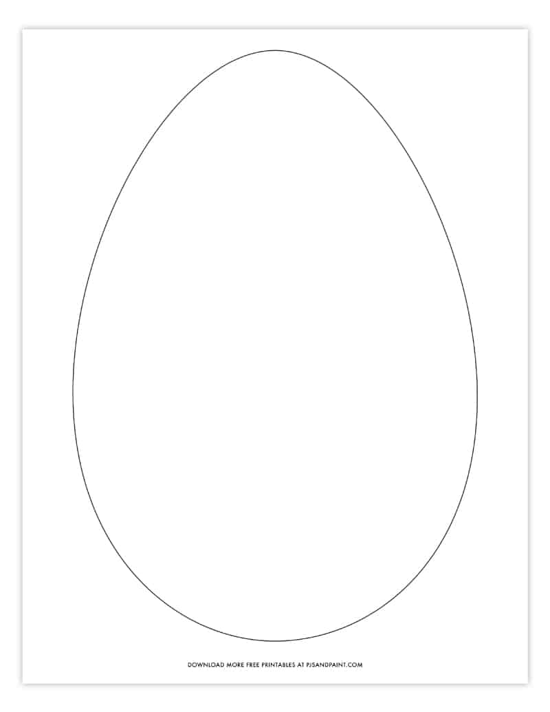 egg printable template