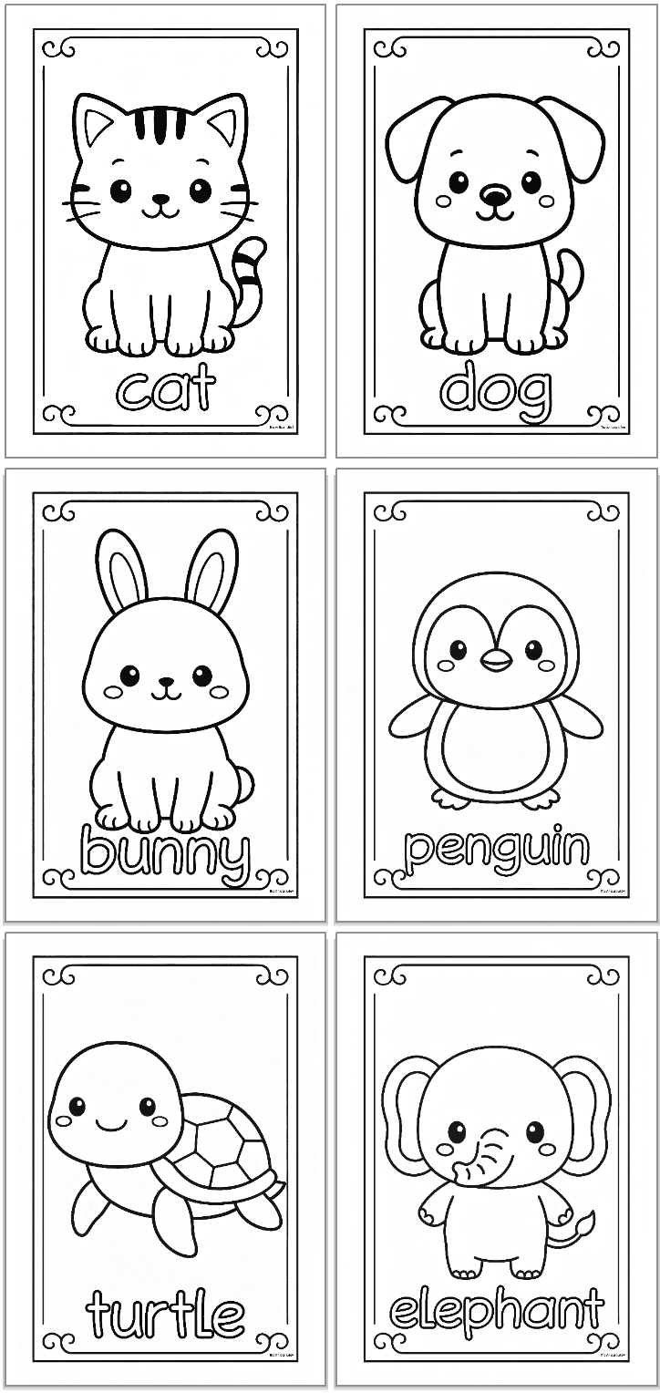 printable easy cute coloring pages