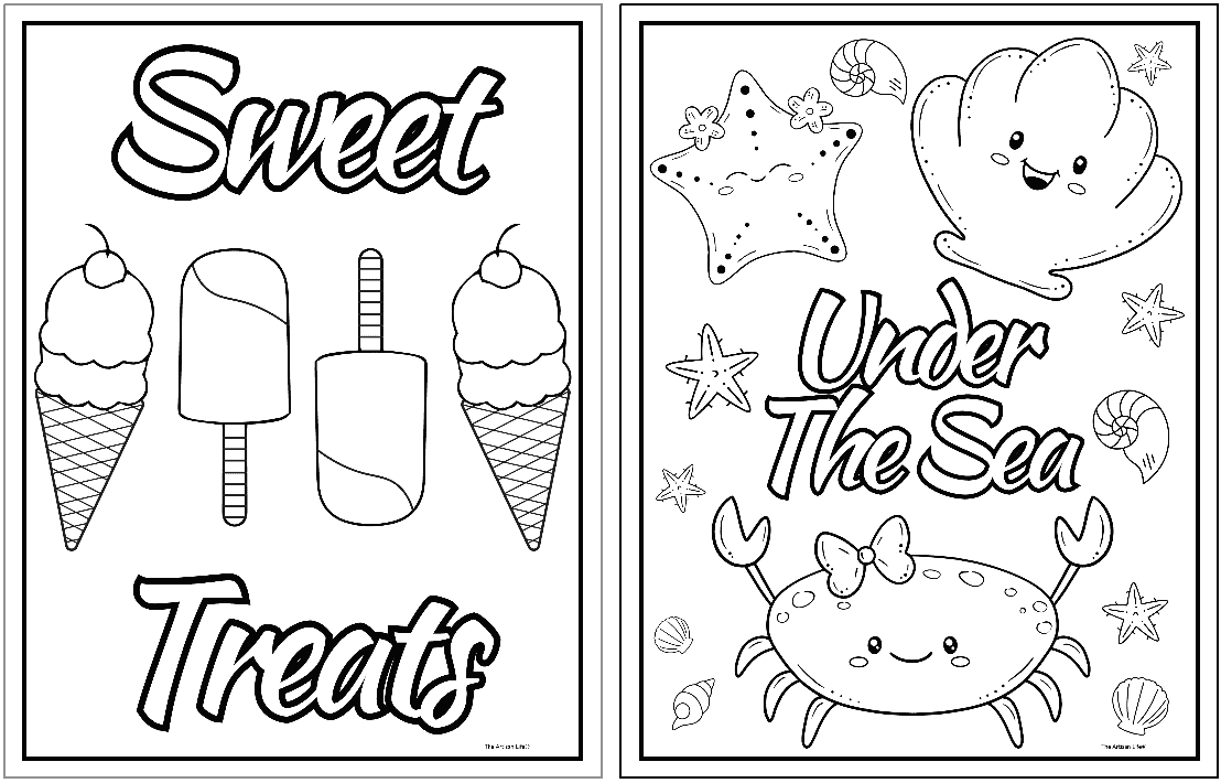 summer coloring pages printable