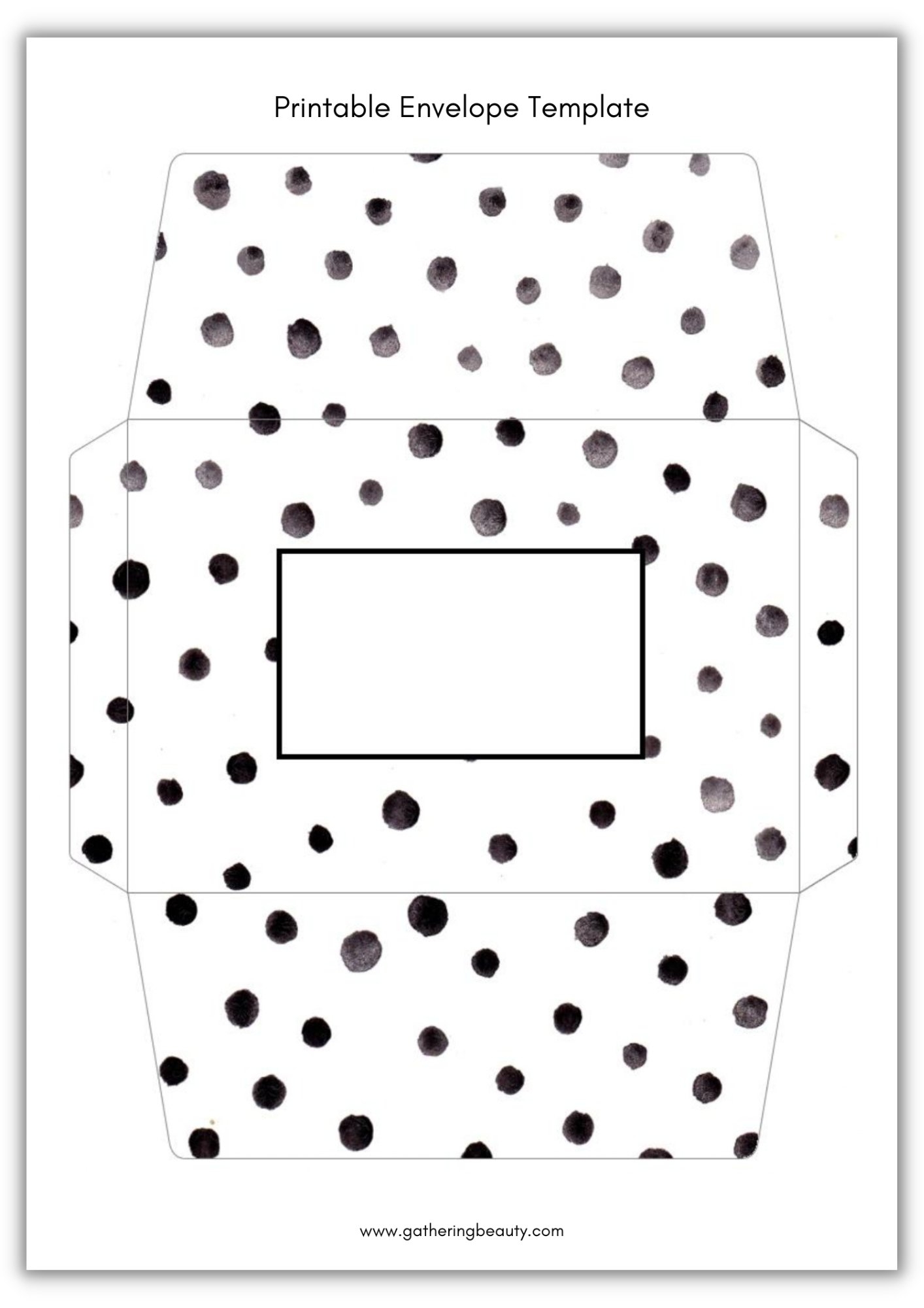 envelope printable template