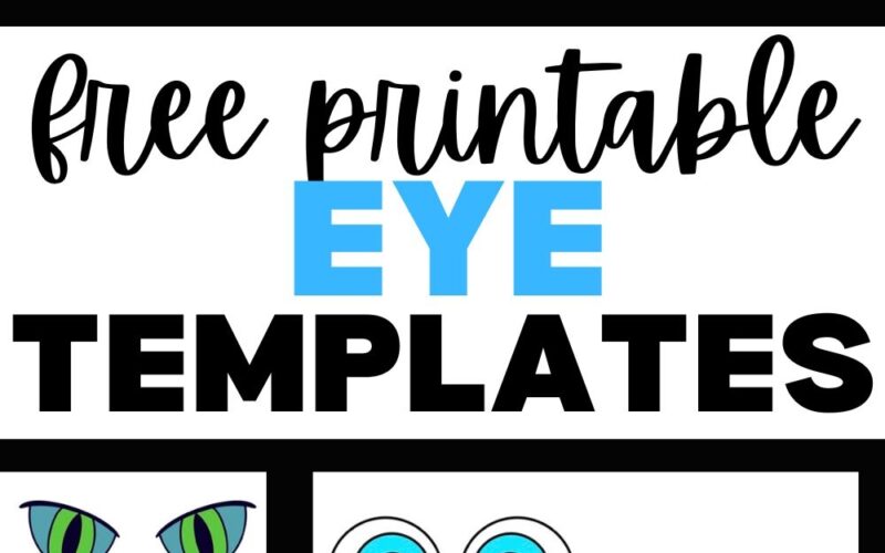 Free Printable Eye Template For Crafts