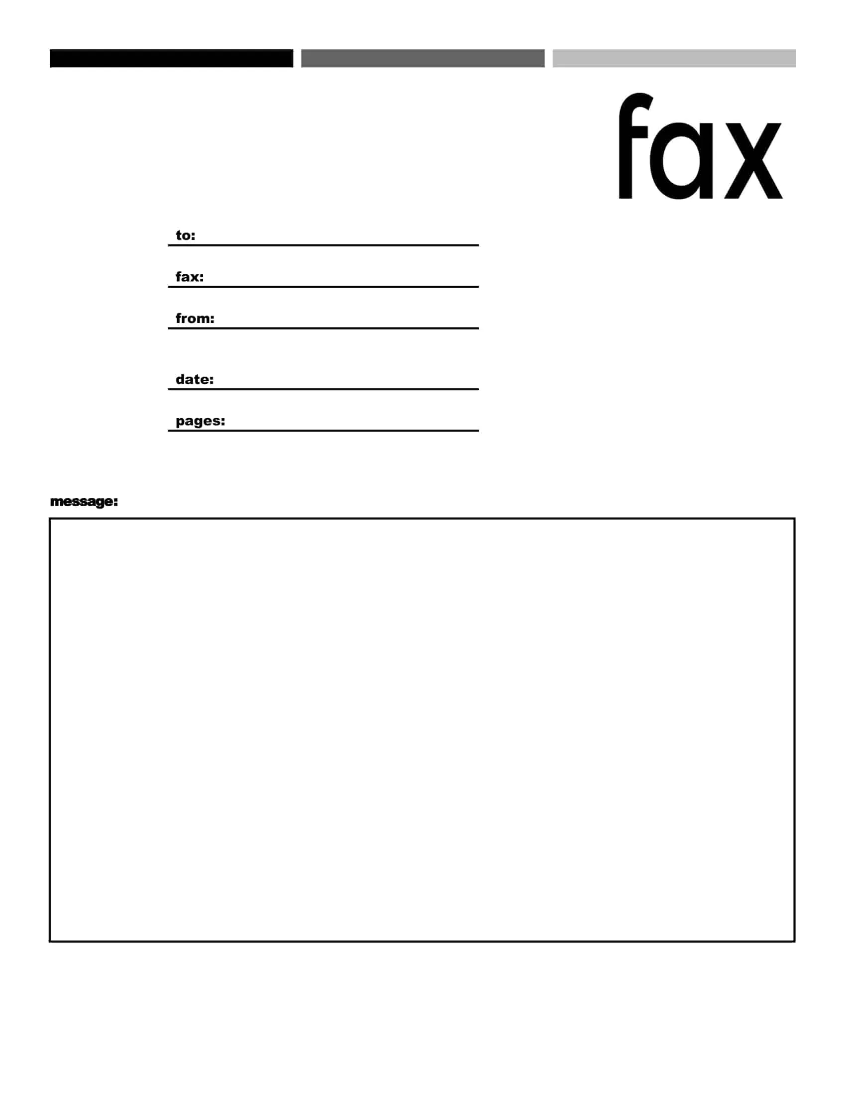 Free Printable Fax Cover Sheet Templates PDF Word Google Docs 