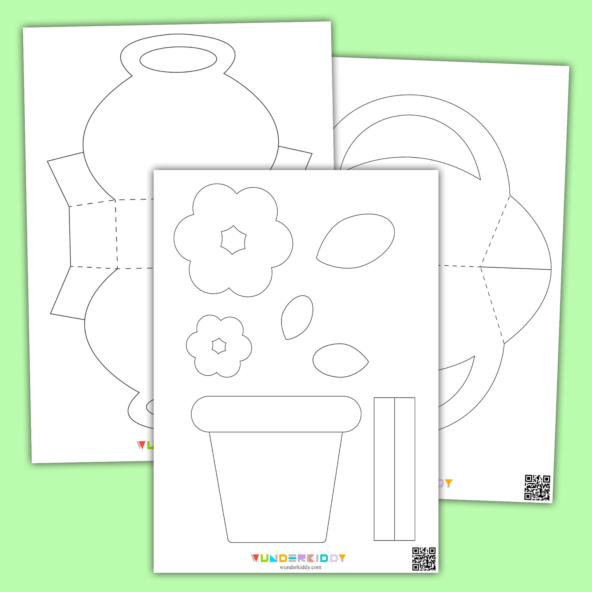 printable flower pot template printable flower pot template