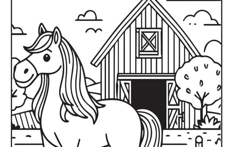 Free Printable Horse Coloring Pages For Kids Itsy Bitsy Fun