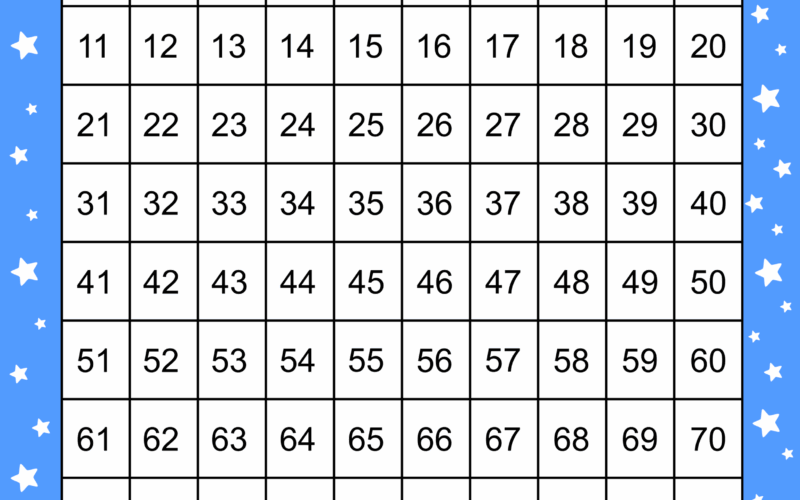 Free Printable Hundreds Charts Numbers 1 To 100 Free Printables Monograms Design Tools Patterns DIY Projects