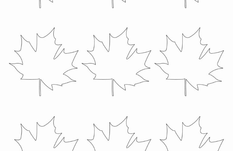 Free Printable Leaf Template