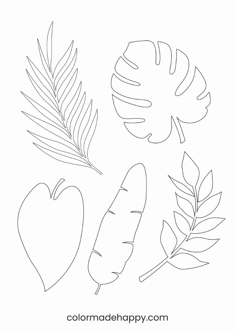 leaf template printable free
