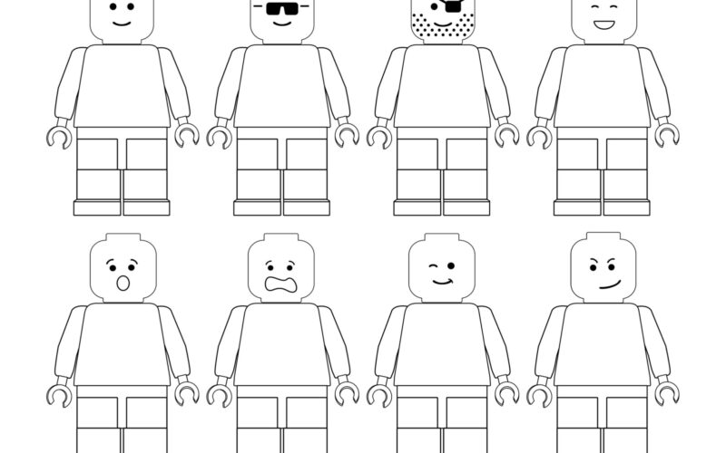 Free Printable Lego Coloring Pages Paper Trail Design