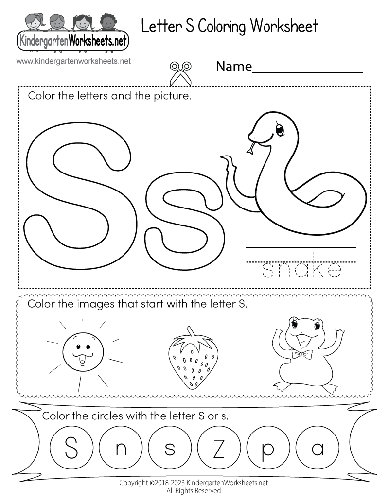 letter s printable