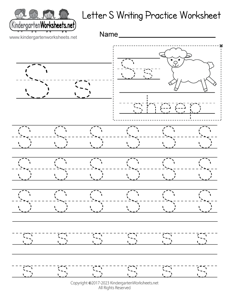 letter practice printable