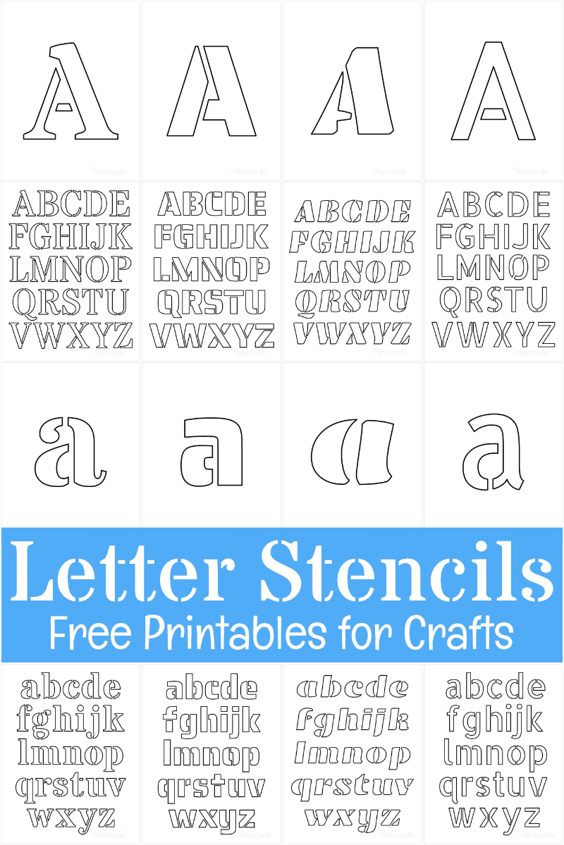 printable letter stencils free