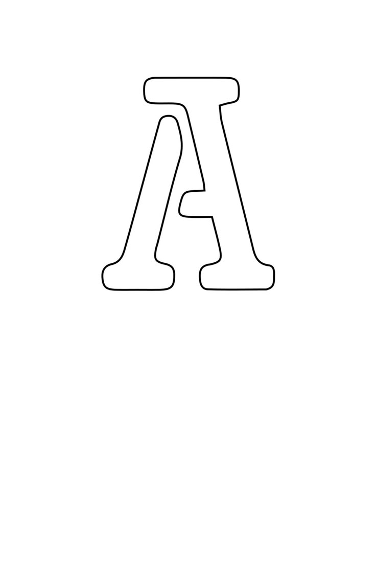 Free Printable Letter Stencils Letter A Stencil