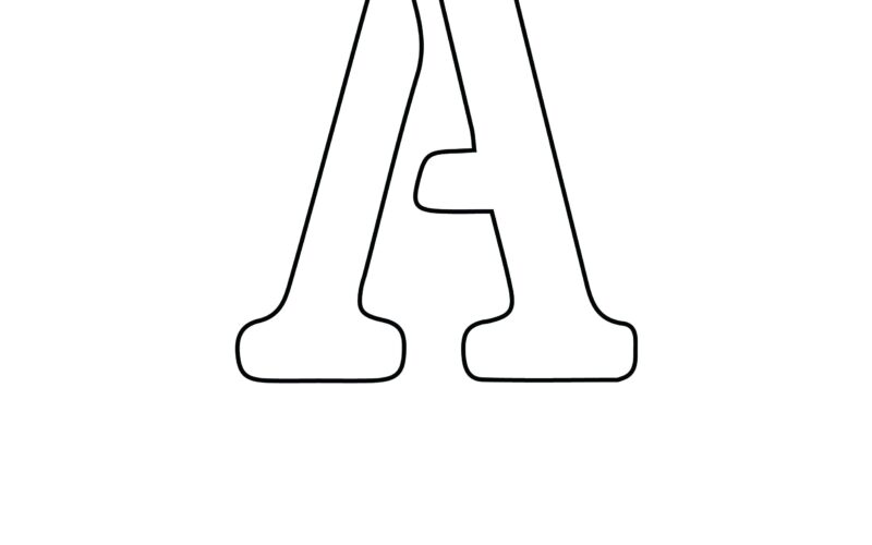 Free Printable Letter Stencils Letter A Stencil