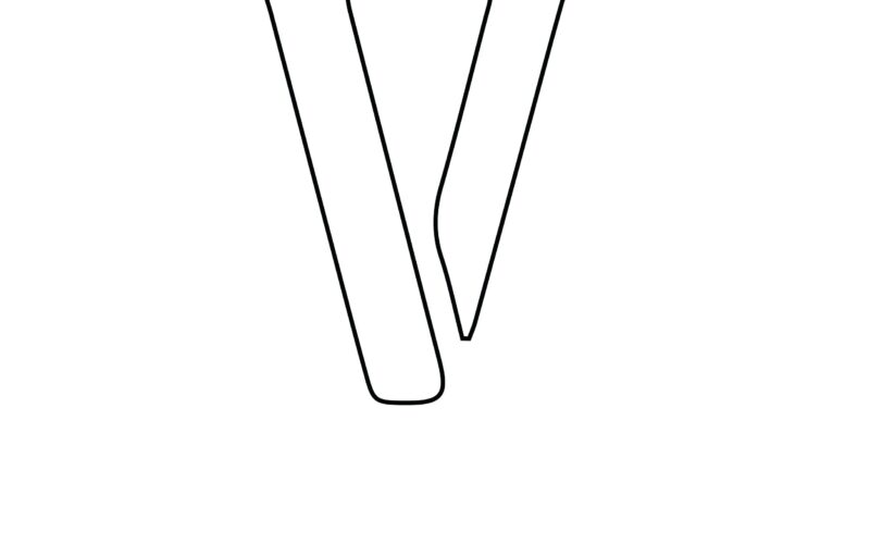 Free Printable Letter Stencils Letter V Stencil