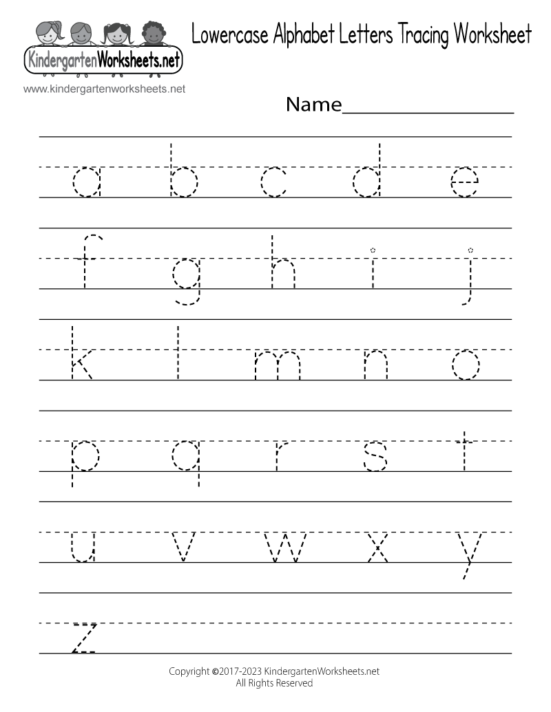letter tracing printable