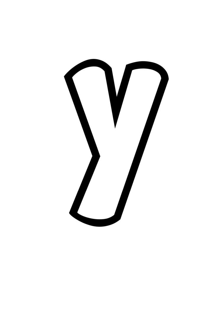 printable letter y