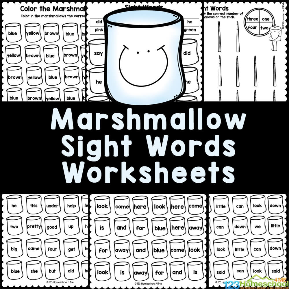 free printable sight word sheets