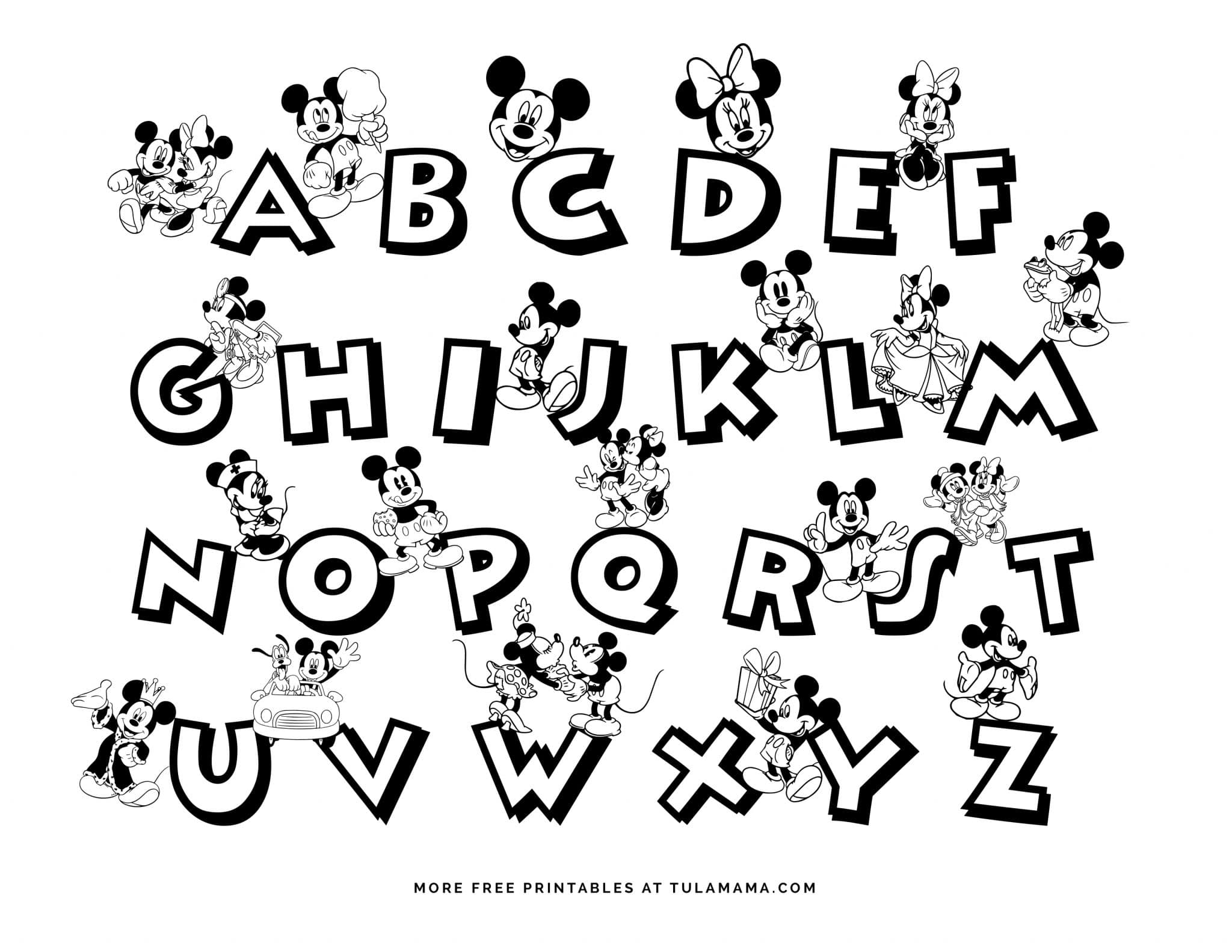 mickey mouse coloring book printable