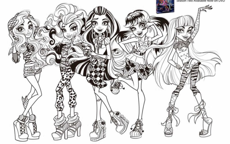 Free Printable Monster High Coloring Page Mama Likes This