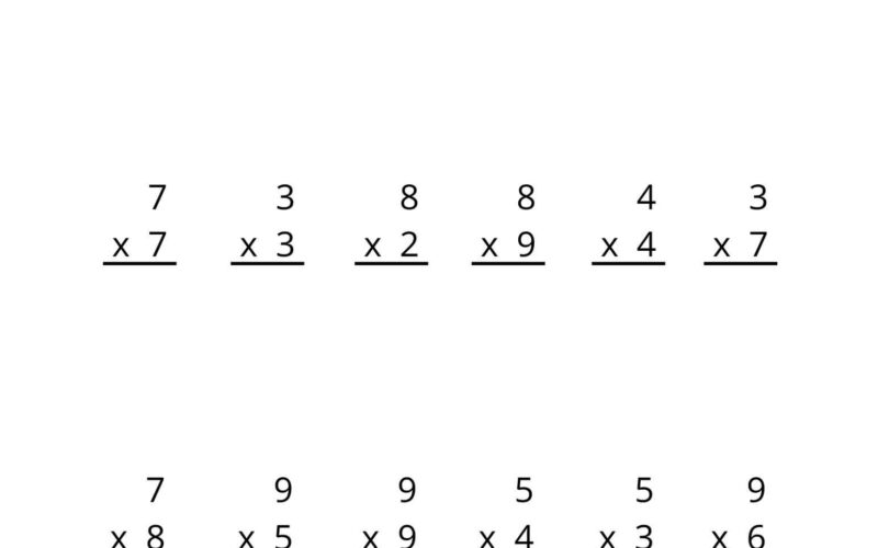 FREE PRINTABLE MULTIPLICATION WORKSHEETS WonkyWonderful
