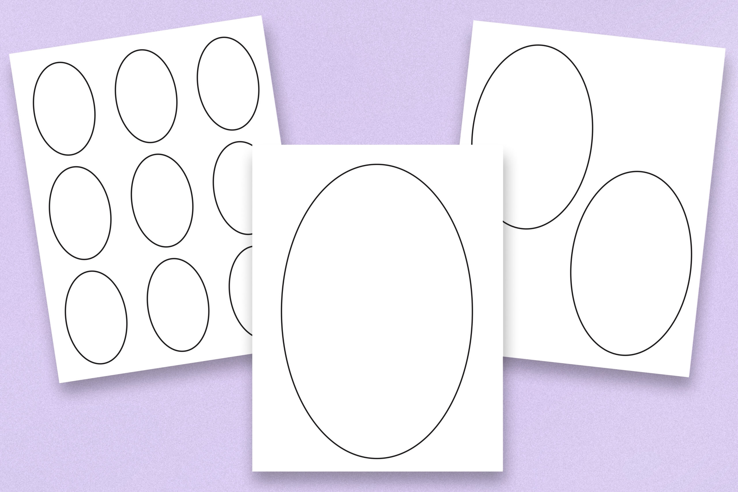 oval printable template