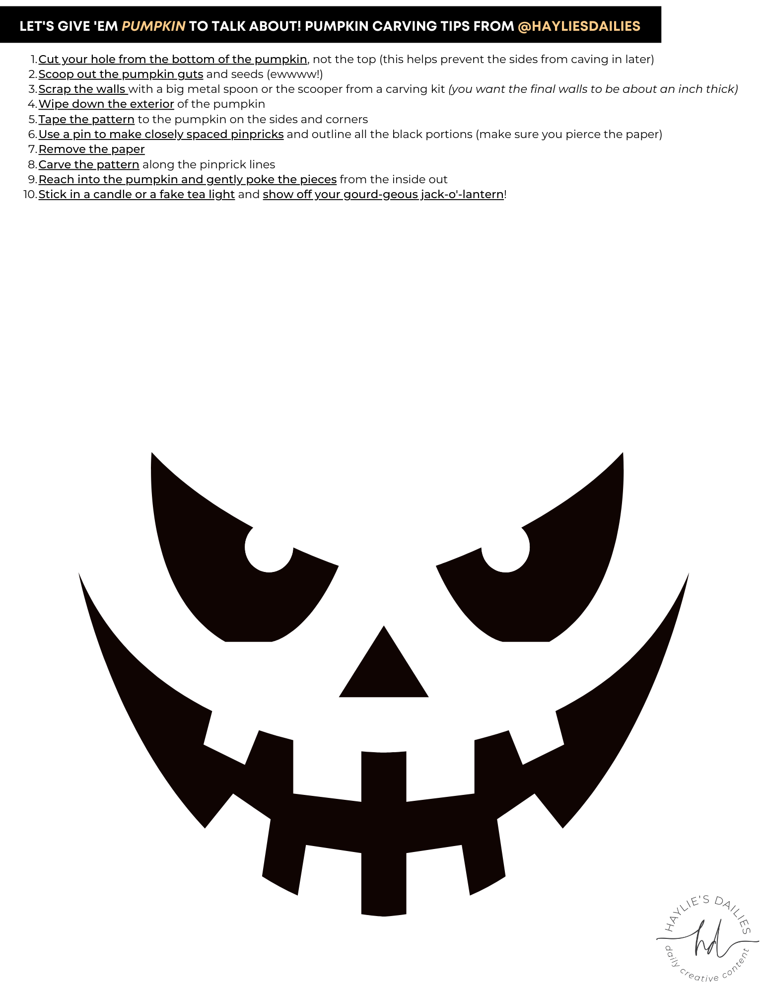 Free Printable Pumpkin Carving Patterns For The Most Boo tiful Jack o Lanterns In Town Haylie s Dailies Free Printable Pumpkin Carving Patterns For The Most Boo tiful Jack o Lanterns In Town Haylie s Dailies