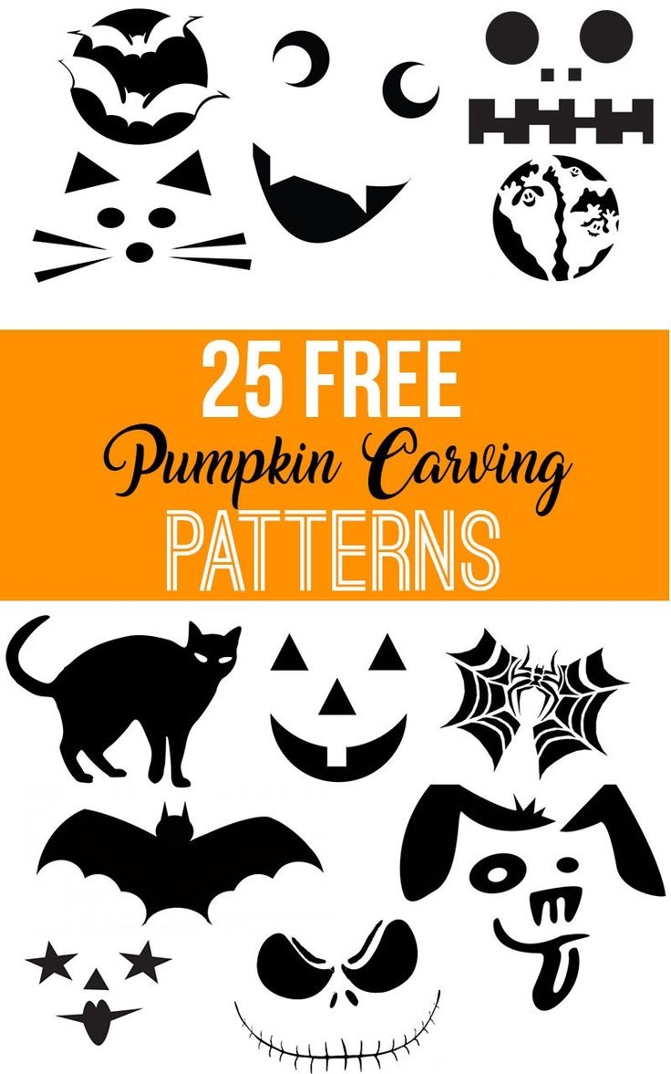 Free Printable Pumpkin Carving Patterns Nikki s Plate