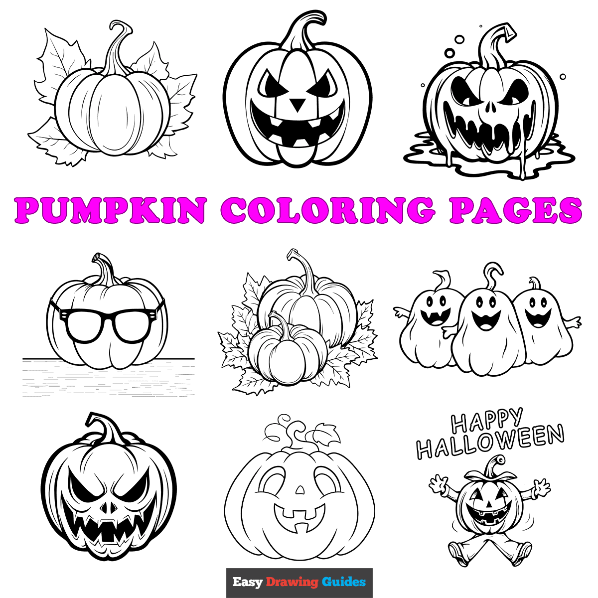 printable pumpkin color sheets