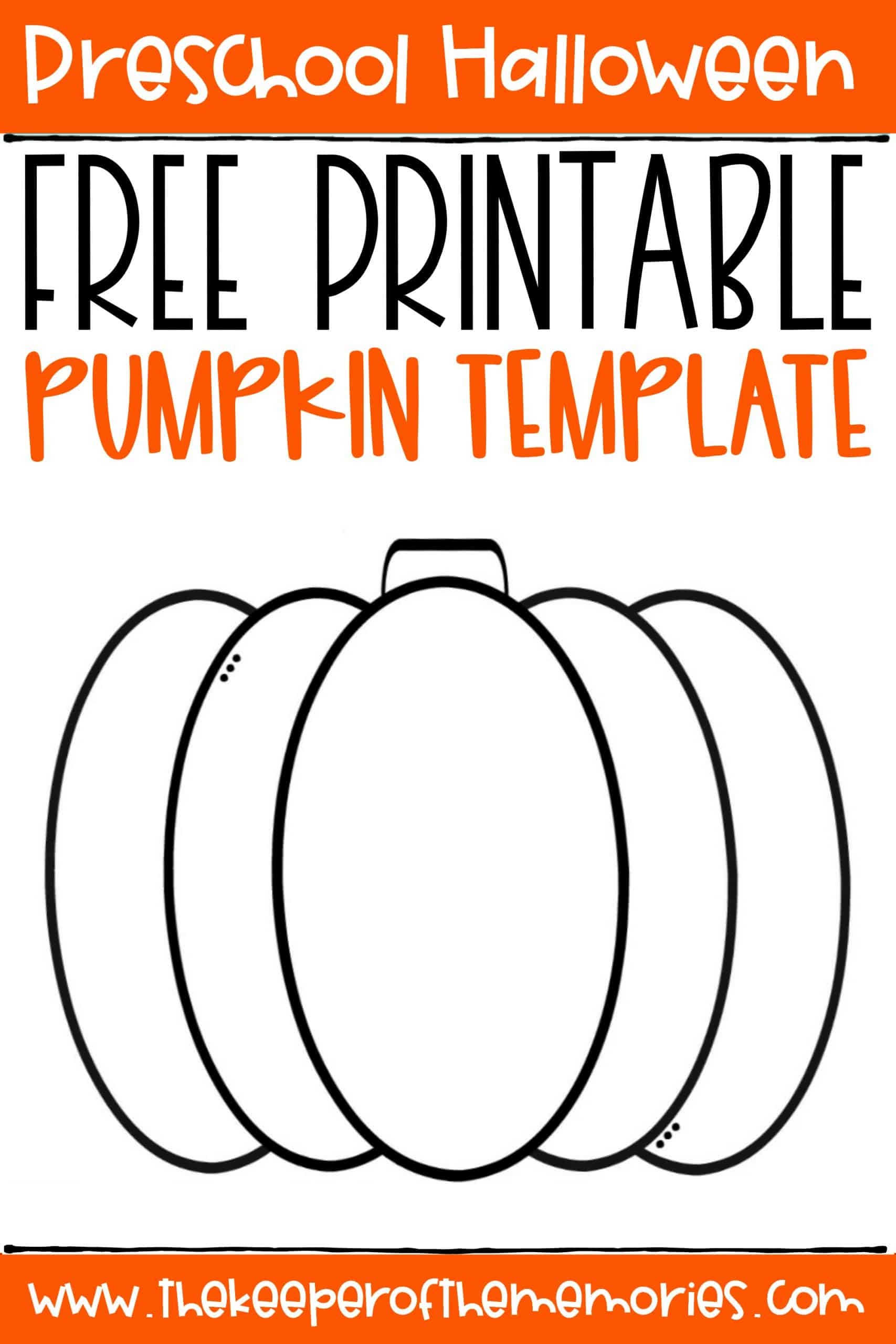 cute pumpkin template printable