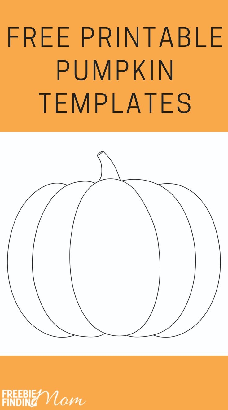 free pumpkin template printable
