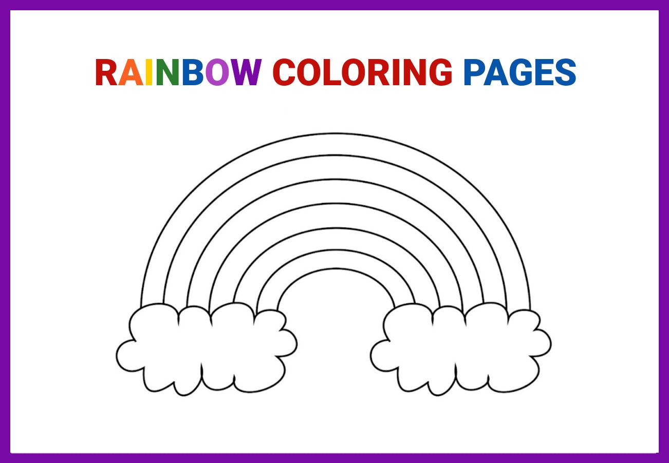 rainbow coloring sheets printable