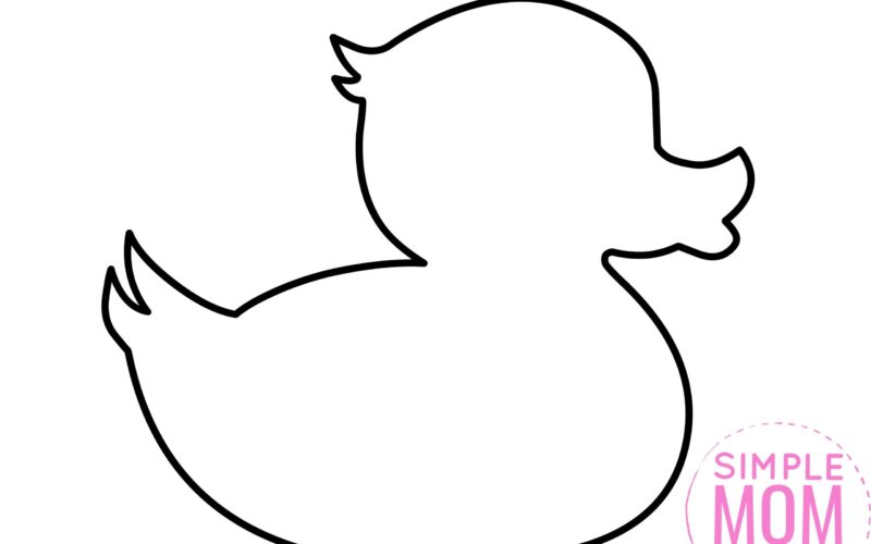 Free Printable Rubber Duck Template Simple Mom Project