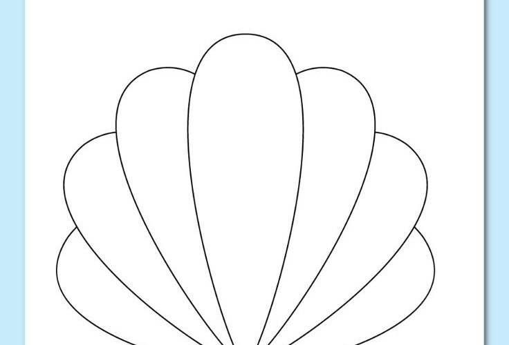 Free Printable Seashell Template