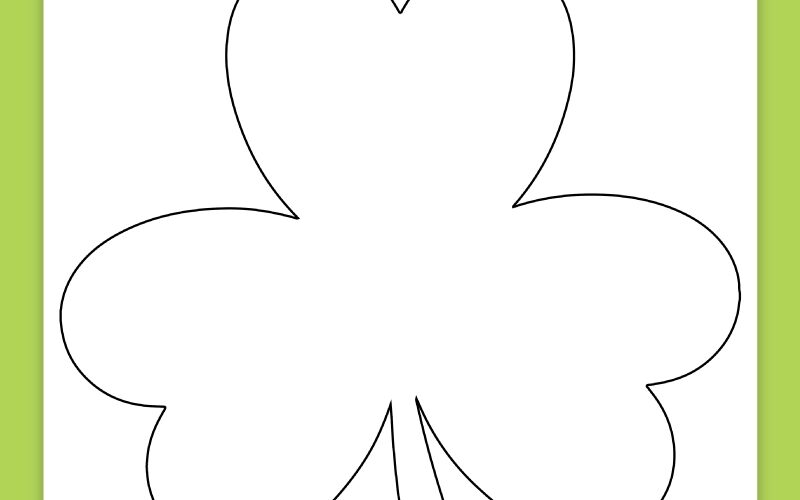 Free Printable Shamrock Template Pjs And Paint