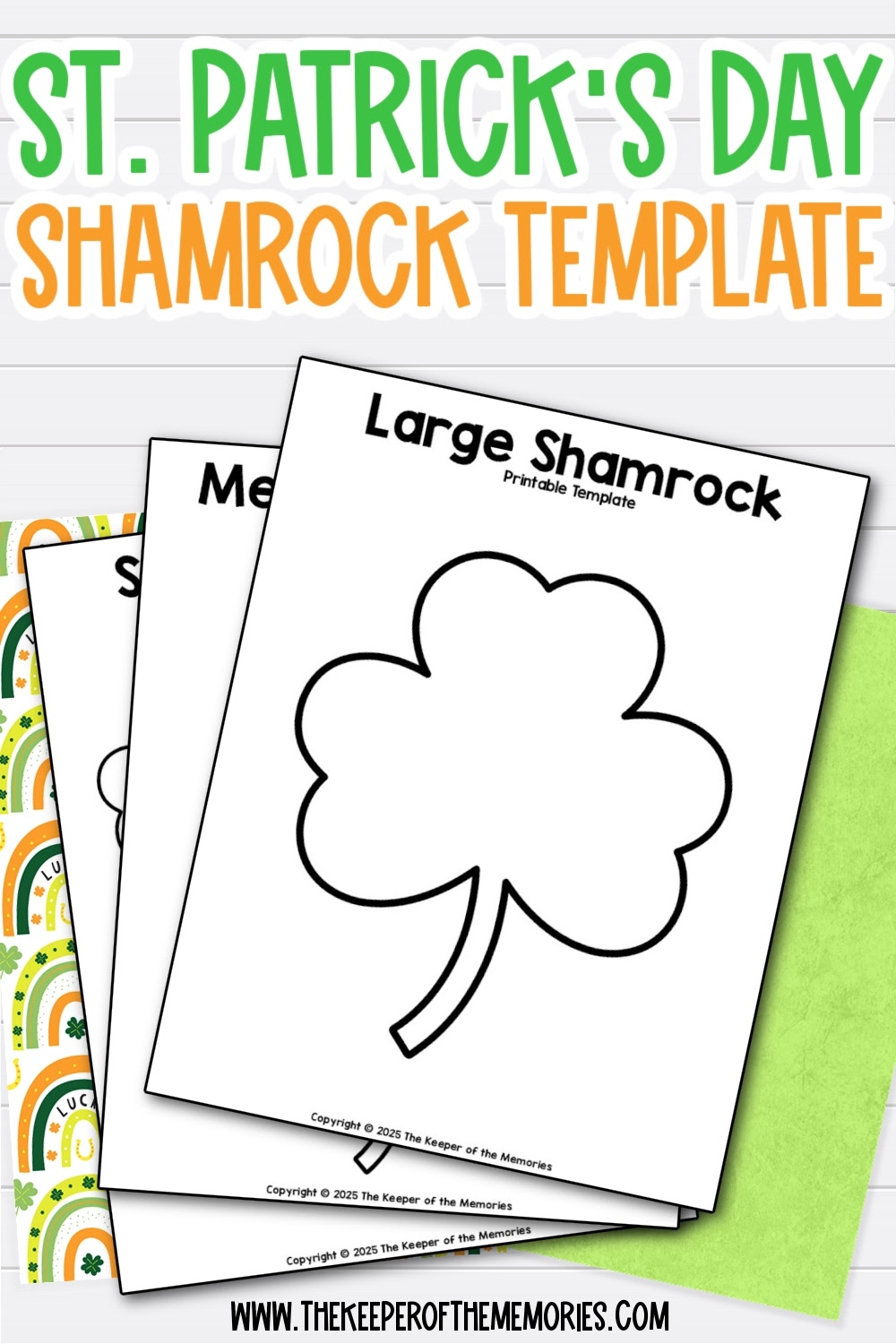 Free Printable Shamrock Template The Keeper Of The Memories
