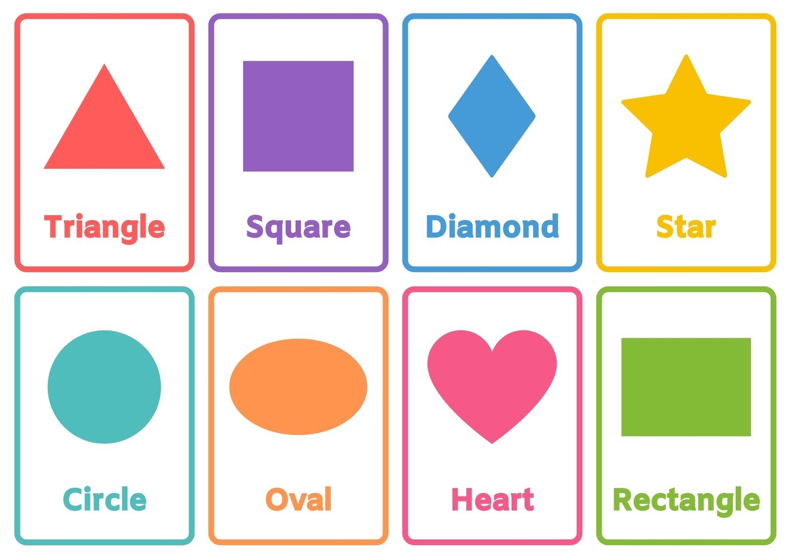 shapes sheets printables