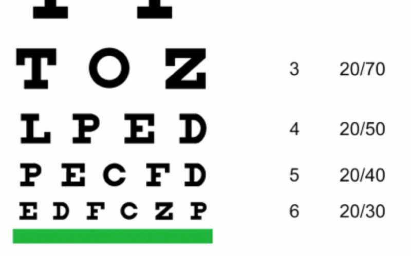 Free Printable Snellen Eye Charts For Home Vision Tests DW
