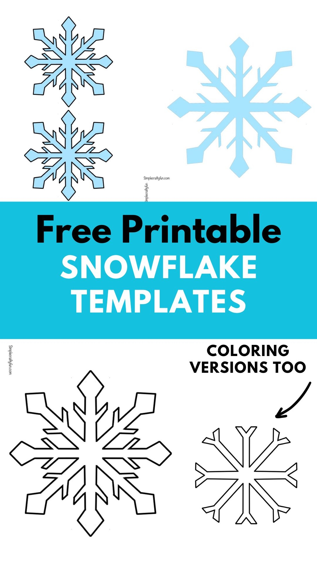 Free Printable Snowflake Templates For Crafts Free Printable Snowflake Templates For Crafts
