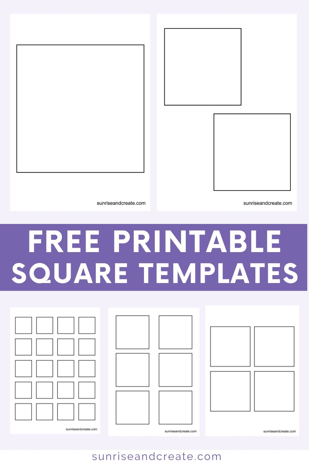 Free Printable Square Templates