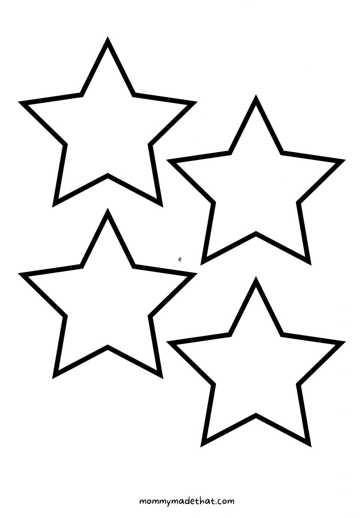 printable star template