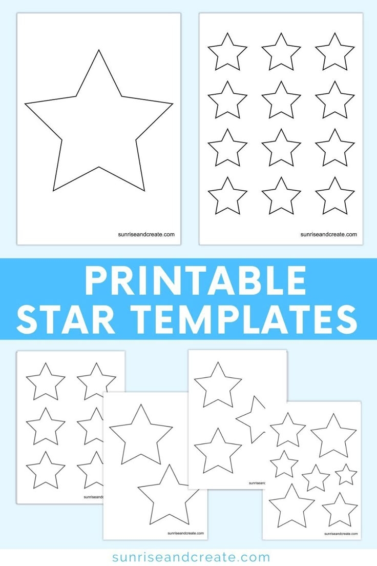 free star printable template