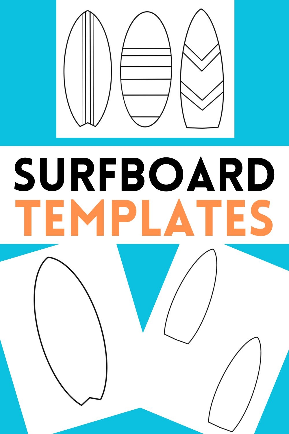 Free Printable Surfboard Templates For Crafts 