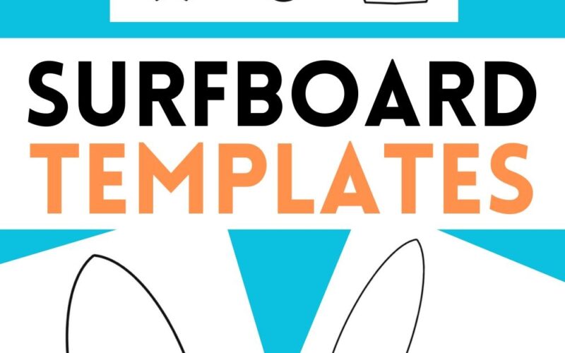 Free Printable Surfboard Templates For Crafts
