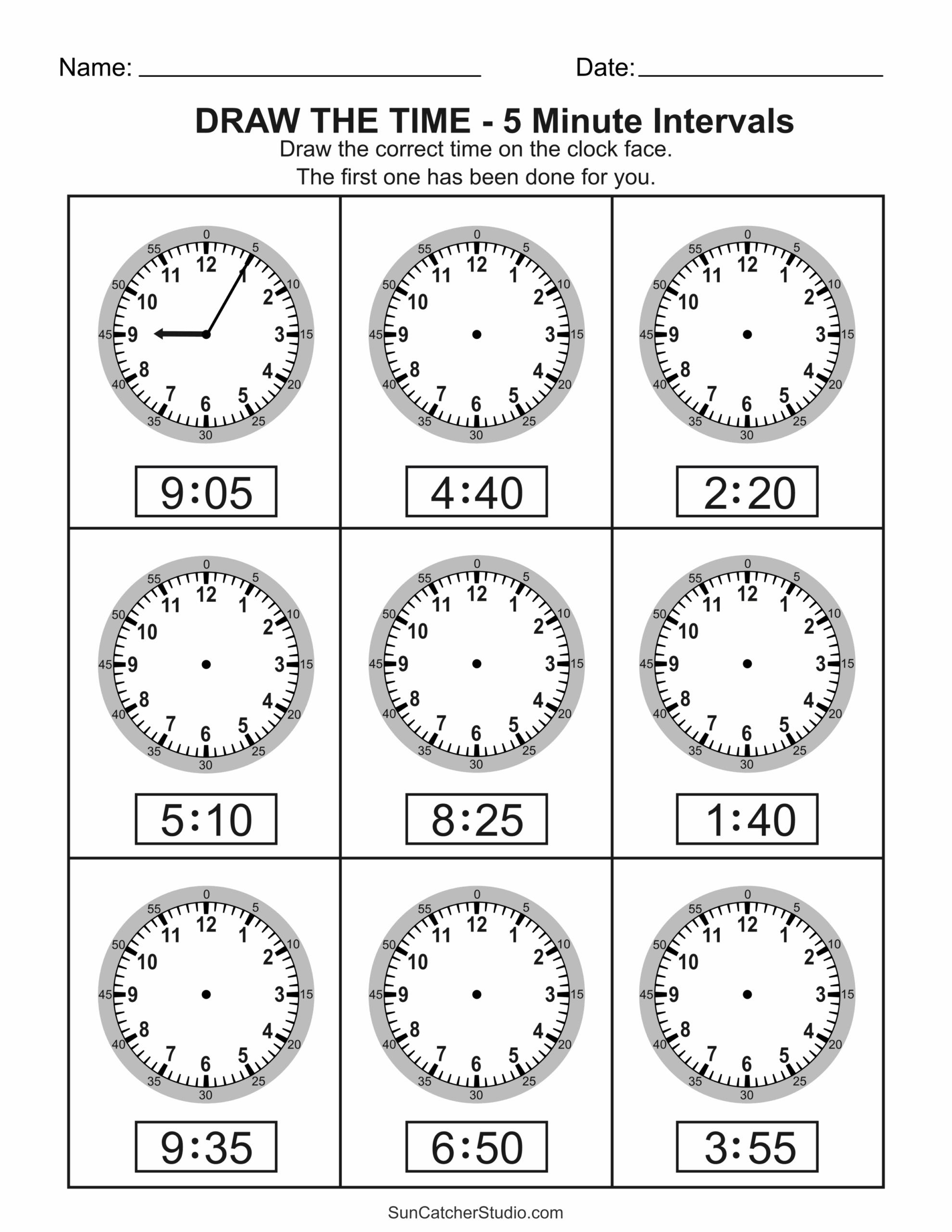 Free Printable Telling Time Worksheets Analog Clock Free Printables Monograms Design Tools Patterns DIY Projects